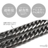 純チタン製 軽い ダブル喜平チェーンネックレス 喜平ネックレス 6面カット チタンネックレス シルバー 50cm 60cm メンズ 男性 金属アレルギー対応