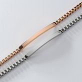 ペアブレスレット つけっぱなし 刻印 ステンレス 金属アレルギー ブランド 大人 ダイヤモンド シンプル IDプレート ボックスチェーン 金アレ サージカルステンレス 2本セット クリスマス 誕生日 記念日 プレゼント テラグラティア Terra-gratia PairBracelet【lstb015pair】