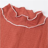 mitis Tシャツ ミティス 通販 配色メローロンT カットソー プルオーバー レディース プチハイネックTシャツ 夏 春夏 春秋 長袖 シンプル カジュアル メロートップス おしゃれ 女性 大人 オシャレ かわいい トップス レディースファッション
