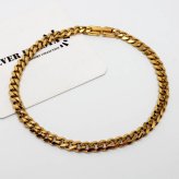ステンレス チェーンアンクレット 喜平チェーンアンクレット ゴールド シルバー 18KGP シンプルアンクレット 足輪 足首 金属アレルギー対応