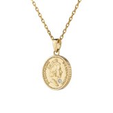 コインネックレス (エリザベス女王／英国王室紋章) Coin Necklace PUPE128 Dress Up ドレスアップ