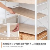 キッチンカウンター ゴミ箱収納 ゴミ箱上ラック レンジラック ダストボックス キッチンラック レンジ台 収納棚 おしゃれ 北欧 シンプル キッチン 収納 間仕切り 120cm幅 背面収納ありタイプ ：