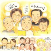 百寿のギフトに、似顔絵のプレゼントはいかがですか。下書き確認あり。修正無料で納得の表情になるまで調整します。 似顔絵 ギフト 百寿 プレゼント 贈り物 名入れ 手描き 百寿 記念 白寿 長寿 大人数 祖父母 おばあちゃん おじいちゃん 修正無料 下書き確認 名入れ かわいい 一生もの 喜ばれる サプライズ 百寿 長寿祝い 100歳 一生もの 披露宴 お祝い返し ホワイトデー 米寿祝い 節目
