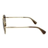 マックスマーラ Max Mara サングラス ノーズパッド UVカット アイウェア スクエア 多角形 ジオメトリック MM0143/S 32F 59 メンズ レディース ユニセックス ゴールド+ブラウングラデーション 海外正規品