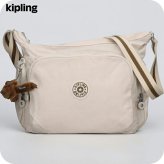 キプリング ショルダーバッグ レディース ブランド Kipling ガブ ロゴ ワンポイント 無地 KI5740-9LO Soft Sand