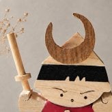 国産ヒノキの金太郎組み木｜木製五月人形｜端午の節句・こどもの日・初節句の飾り