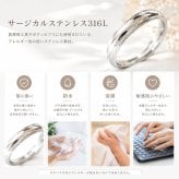 【Hawaiian Ring】繊細な透かし彫り プルメリア＆リーフ ハワイアンリング  指輪 ステンレス 安い 高品質 結婚記念日 夫婦ペア 無料ラッピング ジーラブ