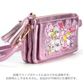 タマオワールド サンリオ お財布 ポシェット Carnival Dream 送料無料 SHO3894 SHO3893 ハナカラクサ ショルダーバッグ 鞄 かばん ハローキティ マイメロディ クロミ リトルツインスターズ タキシードサム ビーズ 羊革 サンリオキャラクターズ
