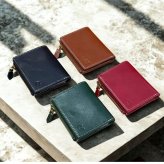 ラッピング済 ギフトセット ベリーズヨーク 二つ折り財布 メンズ レディース 本革 牛革 コンパクト財布 薄型 小銭入れ付き ブラック ブラウン グリーン レッド 誕生日 プレゼント ギフト BELLIES YORK 成人 卒業 入学