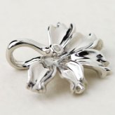 ハワイアンジュエリー シルバー ネックレス ハワイの花 ナウパカ シルバー925 ロジウムコーティング ギフトラッピング可能 チェーン 長さ選べる aumakua メンズ レディース 誕生日 プレゼント ハロウィン 【品番：CG-014-11-02】