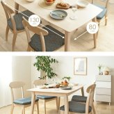 ダイニングテーブル 130cm 単品 4人用 食卓 テーブル 白 ホワイトウォシュ 北欧 おしゃれ 天然木 無垢 ウレタン塗装 ダイニング 4人 4人掛け 長方形 二人用 シャビー カフェ風 新生活 高級 低ホルムアルデヒド