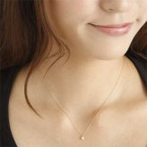 ネックレス レディース K18PG ピンクゴールド ダイヤモンド 0.1ct ペンダント スクリューチェーン シンプル 華奢 18金 ダイヤ 誕生石 ジュエリー アクセサリー ギフト プレゼント