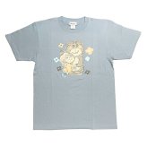 水森亜土 カラーTシャツ(M) クマ ブルー アパレル 送料込み