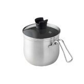 マルチポット 14cm 逸品物創 ステンレス 燕三条 日本製 2.1L 片手鍋 1台8役 煮る 茹でる 炒める 炊く 揚げる 保存 IH対応 ガス対応 食洗機対応 ガラス蓋付き 小鍋 一人鍋 一人暮らし 少量調理 コンパクト 新生活 結婚祝い 敬老の日 ギフト