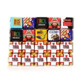 (全国送料無料)【6袋】お菓子 詰め合わせ クリスマス袋 チロルチョコ（バラエティ・ミルクヌガー）20粒 袋詰め メール便 (omtmb9380z)
