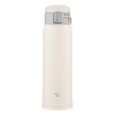 象印 ステンレスマグ ワンタッチ 480ml ペールホワイト マグボトル 広口 ワンタッチオープン 保温保冷 食洗機対応【北海道・沖縄県・離島 配送不可】