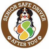 カーサイン 高齢者マーク SENIOR SAFE DRIVER バーニーズマウンテンドッグ ステッカー シール 直径13cm 肉球 日本製 車