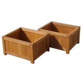 ウッドデッキ デッキ縁台プランター2個組 プランター プランターカバー DIY 木製 天然木 庭 ベランダ マンション おしゃれ 北欧 ナチュラル ガーデニング 屋外 ライトブラウン ガーデン エクステリア ガーデン用品 3個組 4個組 新生活