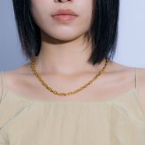 リンク チェーン ネックレス シンプル お揃い ペアアクセ ユニセックス