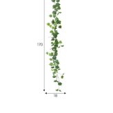 【170cm】光触媒人工観葉植物 ガーランド 幅18cm×高さ170cm ポリエステル お部屋に気軽に飾れて空間を美しく彩るフェイクグリーン 本物の植物のようなリアルな質感とインテリアに馴染む風合いが魅力です 壁などに沿わせて様々なアレンジが可能
