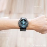 G-SHOCK ブラック×ブルー カモフラージュ アナデジ 腕時計 メンズ GA-100CB-1AJF