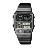 シチズン アナデジテンプ CITIZEN ANA-DIGI TEMP 復刻モデル 腕時計 メンズ レディース ブラック JG2105-93E