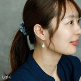 ピアス 金属アレルギー サージカルステンレス フープ 落ちない 引っかからない 外れにくい フック パール 真珠 大粒 しずく ラウンド