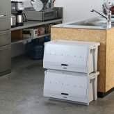 THOR ソー スタッキングシェルフコンテナ 50L セット 大容量 前開き 収納ボックス 米国TRUST社 コンテナ 収納棚 スタッキング 積み重ね 耐荷重120kg 全5色 衣類収納 押し入れ キャンプ アウトドア 車載 ガレージ 防災