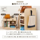 ランドセルラック　子供部屋　キッズファニチャー　サイドフック　教科書　収納棚　引出し　制服　帽子　かばん　掛け　入園　入学　祝い