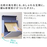 ガーデン エクステリア 新聞受け付き壁掛けポスト Miche ミケ PST-004