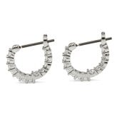 スワロフスキー SWAROVSKI ピアス フープピアス アクセサリー 5562126 Vittore hoop earrings ヴィットーレ シルバー