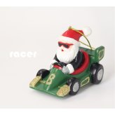 クリスマス 飾り オーナメント サンタ サンタクロース サングラス ヒップホップ レーサー 車 レジン ツリー 装飾 インテリア ユニーク ギフト プレゼント
