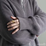ステンレス ぷっくり シェルリング 個性的 ワイドリング ゴールド 18K GP シルバー フリーサイズ レディース 女性 指輪 金属アレルギー対応