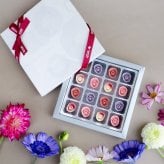【敬老の日】リンドウ鉢＆フルレット・ダリアセット（鉢花とチョコセット）　花とスイーツのセット 人気 おじいちゃん おばあちゃん お祝い 感謝 お菓子 食品 おすすめ