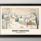日本製 メリー クリスマス Xmas Christmas サンタクロース ビンテージイラスト A3 サイズ ポスター アート おしゃれ 絵画 インテリア 北欧 イラスト マット紙 艶消し アートパネル 額 フレーム デザイン 壁掛け ギフト 新築祝い ディスプレイ  速達 送料無料