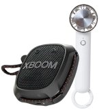 【2点 アウトドアセット】ペルチェ 冷却プレート搭載 ハンディファン ホワイト LCAF004 ＆ LG XBOOMGo スピーカー XG2TBK ポータブルスピーカー アウトドア キャンプ 釣り おしゃれ 夏 熱中症対策