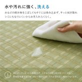 夏ラグ 夏用カーペット 洗える い草風 カーペット 涼風 りょうふう 江戸間 8帖 8畳 PP ラグ ござ ビニール風 上敷き 畳の保護 畳替え 国産