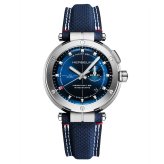 エルブラン HERBELIN ニューポート NEWPORT 43mm 腕時計 メンズ クオーツ H24688A15 ラウンド 革ベルト ネイビー マレオグラフ 35周年記念
