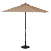 木製パラソル 270cm グリーン 270GR グリーン・アイボリー・ネイビー・エンジ 4色展開 ガーデンテーブル 屋外 庭 ベランダ テラス アウトドア おしゃれ シンプル 新生活 家具 インテリア 不二貿易