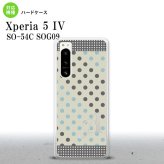 Xperia 5 IV Xperia5 IV スマホケース 背面ケース ハードケース ドット 水玉 C グレー 青 +アルファベット 2022年 10月発売 nk-xp54-1650i