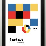 日本製 バウハウス BAUHAUS ミッドセンチュリー A3 サイズ ポスター アート おしゃれ 絵画 インテリア 北欧 イラスト マット紙 艶消し アートパネル 額 フレーム デザイン 壁掛け ギフト 新築祝い ディスプレイ  速達 送料無料