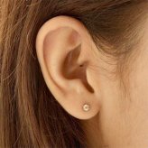 ダイヤモンドピアス 0.2ct K18 ピンクゴールド 1粒ダイヤ ピアス レディース シンプル 18金 18K ジュエリー アクセサリー ギフト プレゼント 贈り物 記念日 誕生日