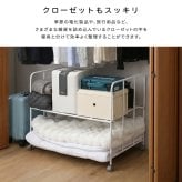 ふとん収納ラック 布団収納ラック キャスター付き 2段 高さ調節 押入れ クローゼット 収納棚 布団収納 寝具収納 布団ラック スチール ホワイト 幅104 奥行64 高さ80cm 通気性 移動式 掛け布団 敷き布団 毛布収納 省スペース 一人暮らし向け
