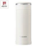 象印 ステンレスマグ 360ml ペールホワイト マグボトル 広口 水筒 分解式せん 保温保冷 食洗機対応【北海道・沖縄県・離島 配送不可】