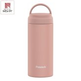 ピーコック ステンレスボトル ハンドル付 350ml ピンク マグボトル スクリュー栓 保温保冷 ボトル【北海道・沖縄県・離島 配送不可】