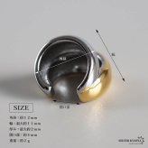 ステンレス ぷっくり 2連イヤーカフ メタルイヤーカフ シンプル コンビ かわいい ゴールド 18KGP ミックス 片耳1点 プチプラ 耳の穴不要 痛くない レディース 女性 金属アレルギー対応フェイクピアス ノンホール イヤリング