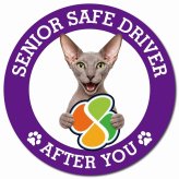 カーサイン 高齢者マーク SENIOR SAFE DRIVER ピーターボールド マグネット 強力 直径13cm 肉球 日本製 車 ステッカー