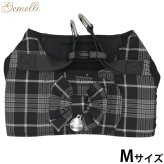 ジェメリ Gemelli グレンチェックハーネス M ブラック
