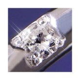 指輪 甲丸 ダイヤモンド リング 8号 レディース 一粒ダイヤ シンプル プラチナ仕上げ シルバー900 シルバーリング アクセサリー ジュエリー 永遠 記念日 プレゼント