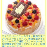 クリスマスフルーツアイスケーキ【4～7号】 ［クリスマスケーキ クリスマスデコレーション クリスマスフルーツケーキ］